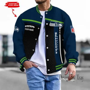 Seattle Seahawks Personalized New Button Jacket Gifts For Fan SPTBBJACKET810