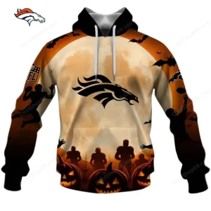 Denver Broncos NFL Halloween Pumpkin Hoodie AZHD1441