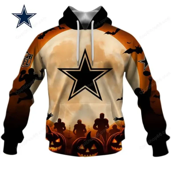 Dallas Cowboys NFL Halloween Pumpkin Hoodie AZHD1443