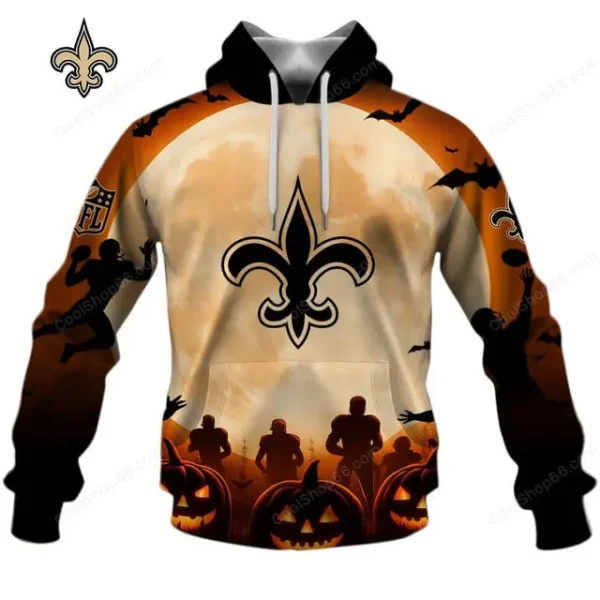 New Orleans Saints NFL Halloween Pumpkin Hoodie AZHD1459