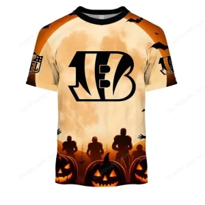Cincinnati Bengals NFL Halloween Pumpkin T-Shirt AZTS1673