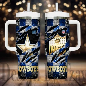Dallas Cowboys Cold Drink Mugs Cup Printed Water Bottle 40oz AZC40OZT1039