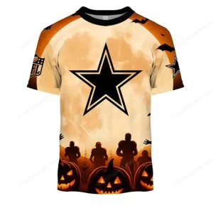 Dallas Cowboys NFL Halloween Pumpkin T-Shirt AZTS1681