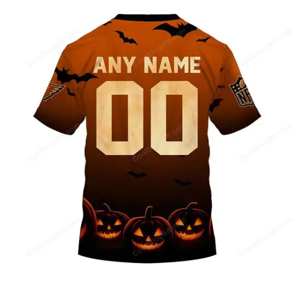 Arizona Cardinals NFL Halloween Pumpkin T-Shirt AZTS1689 - Image 2
