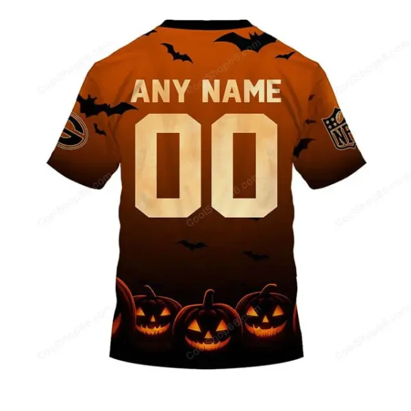 Green Bay Packers NFL Halloween Pumpkin T-Shirt AZTS1691 - Image 2