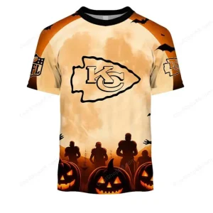 Kansas City Chiefs NFL Halloween Pumpkin T-Shirt AZTS1694