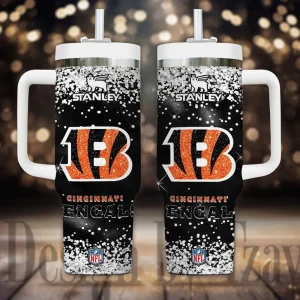 Cincinnati Bengals Cold Drink Mugs Cup Printed Water Bottle 40oz AZC40OZT1069