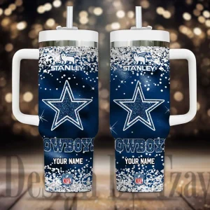 Dallas Cowboys Cold Drink Mugs Cup Printed Water Bottle 40oz AZC40OZT1071