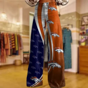 Denver Broncos Jeans Loose Straight Leg Trousers Trendy SPTJLSLT047