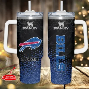 Buffalo Bills Commanders Cold Drink Mugs Cup Printed Water Bottle 40oz AZC40OZT1098