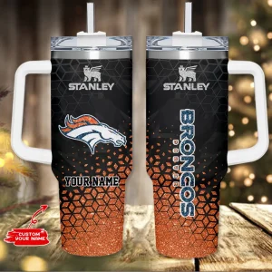 Denver Broncos Commanders Cold Drink Mugs Cup Printed Water Bottle 40oz AZC40OZT1104