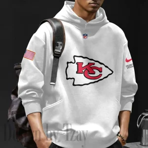 Kansas City Chiefs Men's Loose Long Sleeve Multiple Pocket Hoodie SPTLLSMPH016