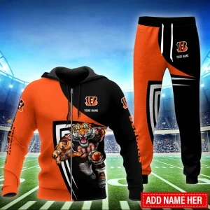 Cincinnati Bengals Combo Zip Hoodie And Sweatpants Gift For Fan AZHD1535