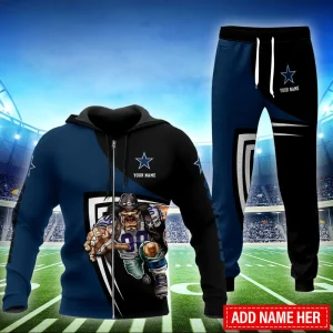 Dallas Cowboys Combo Zip Hoodie And Sweatpants Gift For Fan AZHD1537