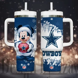 Dallas Cowboys Cold Drink Mugs Cup Printed Water Bottle 40oz AZC40OZT1135