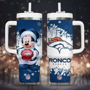Denver Broncos Cold Drink Mugs Cup Printed Water Bottle 40oz AZC40OZT1136