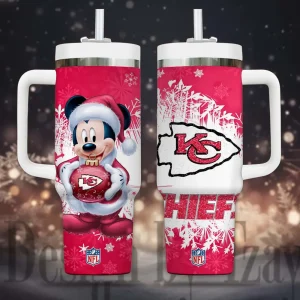 Kansas City Chiefs Cold Drink Mugs Cup Printed Water Bottle 40oz AZC40OZT1142