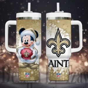 New Orleans Saints Cold Drink Mugs Cup Printed Water Bottle 40oz AZC40OZT1149