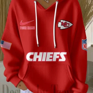 Kansas City Chiefs Women Ribbed Hoodie SPTWRBHD016