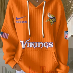 Minnesota Vikings Women Ribbed Hoodie SPTWRBHD021