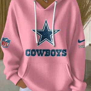 Dallas Cowboys Women Ribbed Hoodie SPTWRBHD041