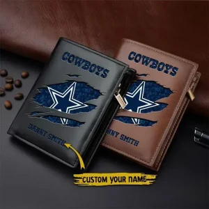 Dallas Cowboys Leather Vertical Wallet New Trends098 NEWSPTLVW034