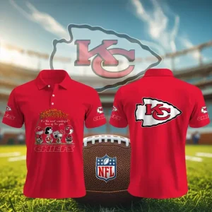 Kansas City Chiefs Summer Man Polo Shirt Button SPTPOLOS086