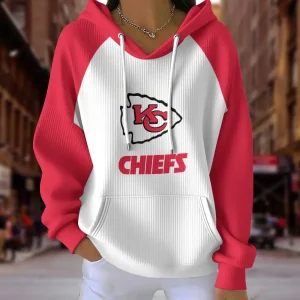 Kansas City Chiefs Women Ribbed Hoodie SPTWRBHD080