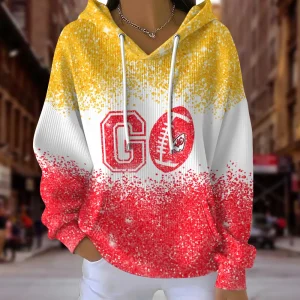 Kansas City Chiefs Women Ribbed Hoodie SPTWRBHD112