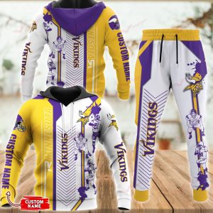 Minnesota Vikings Personalized Hoodie and Joggers BB621