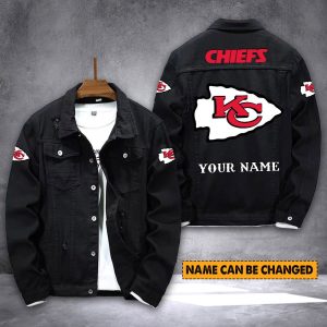 Kansas City Chiefs Personalized New Denim Jacket S9DJ002