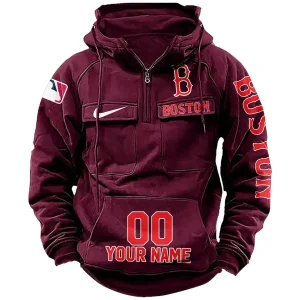 Boston Red Sox Vintage Men Hoodie AZVMHD174