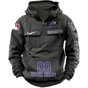 Colorado Rockies Vintage Men Hoodie AZVMHD179