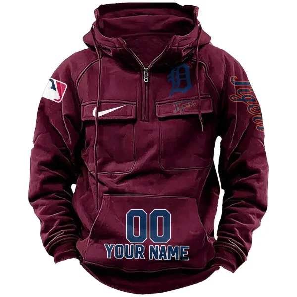 Detroit Tigers Vintage Men Hoodie AZVMHD180 - Image 2