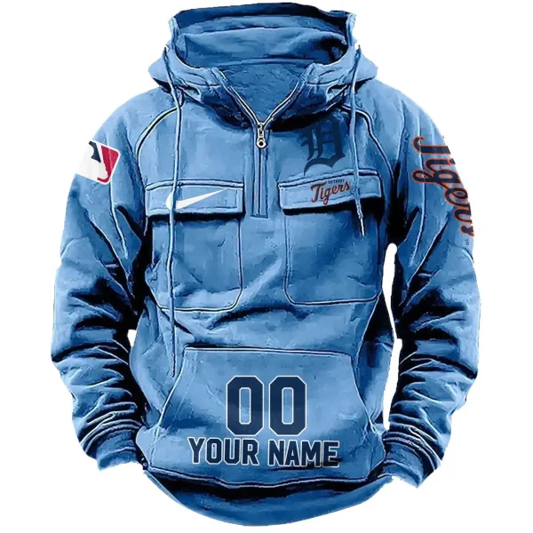 Detroit Tigers Vintage Men Hoodie AZVMHD180 - Image 4