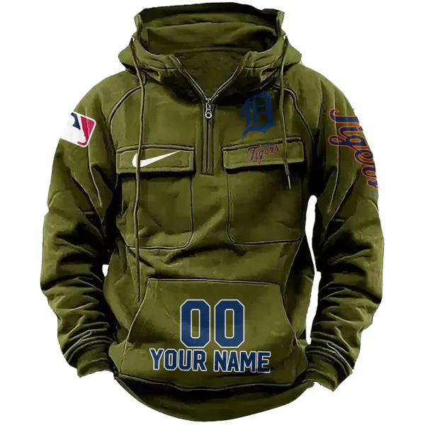 Detroit Tigers Vintage Men Hoodie AZVMHD180 - Image 5