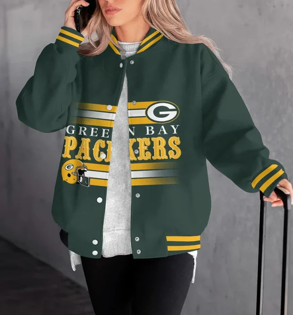 Green Bay Packers Women Limited Edition Full-Snap Casual Jacket CJ14