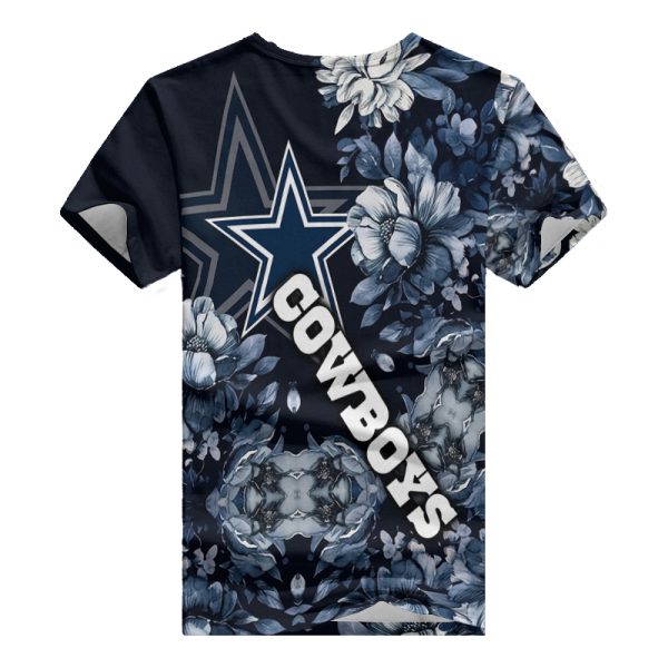 Dallas Cowboys V-neck Women T-shirt BG646 - Image 3