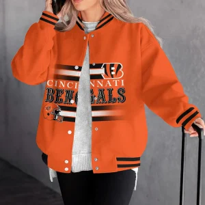 Cincinnati Bengals Women Limited Edition Full-Snap Casual Jacket CJ20