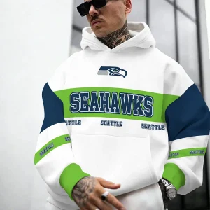 Seattle Seahawk Hooded Pocket Pullover Hoodie AZCHD474