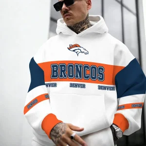 Denver Broncos Hooded Pocket Pullover Hoodie AZCHD478