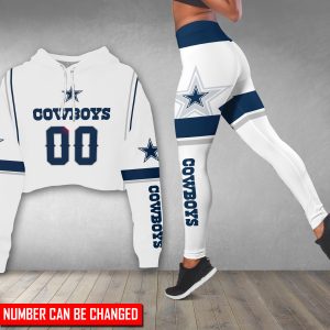 Dallas Cowboys Personalized Croptop Hoodie And Leggings BG288
