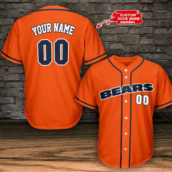 Chicago Bears Personalized Baseball Jersey BG782 - Image 4