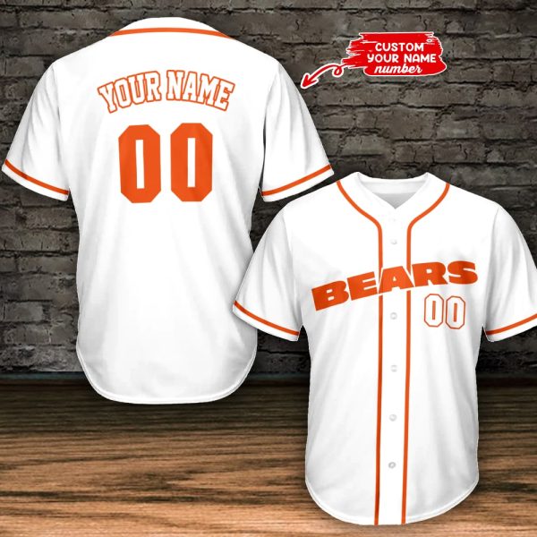 Chicago Bears Personalized Baseball Jersey BG782 - Image 3