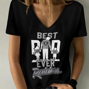 Las Vegas Raiders V-neck Women T-shirt BG621
