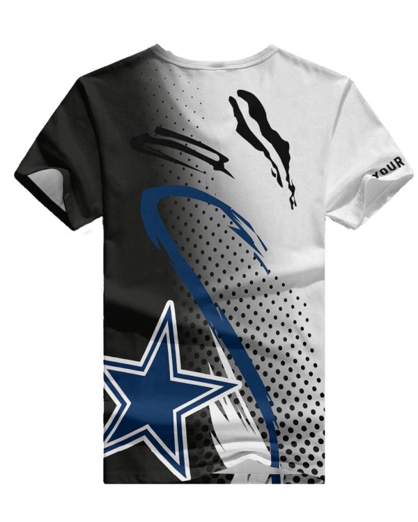 Dallas Cowboys Personalized V-neck Women T-shirt BG633 - Image 2
