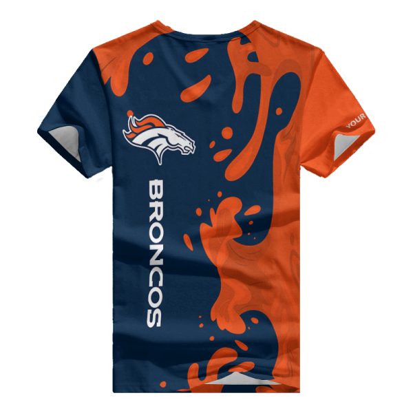 Denver Broncos Personalized V-neck Women T-shirt BG654 - Image 3