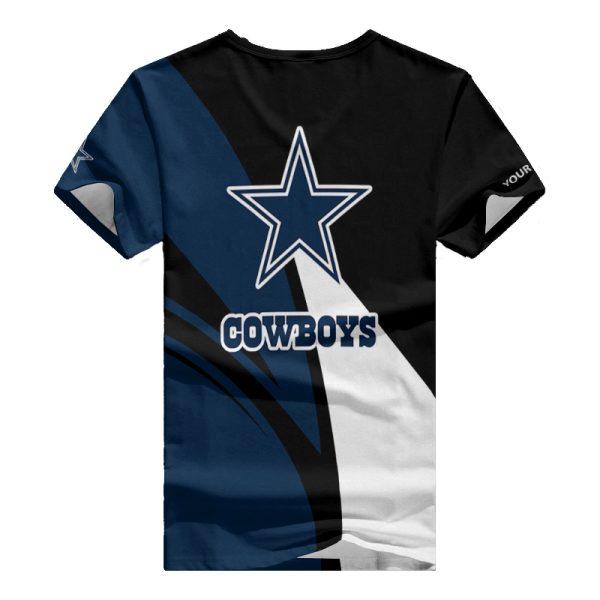 Dallas Cowboys Personalized V-neck Women T-shirt BG655 - Image 3