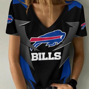 Buffalo Bills V-neck Women T-shirt BG708