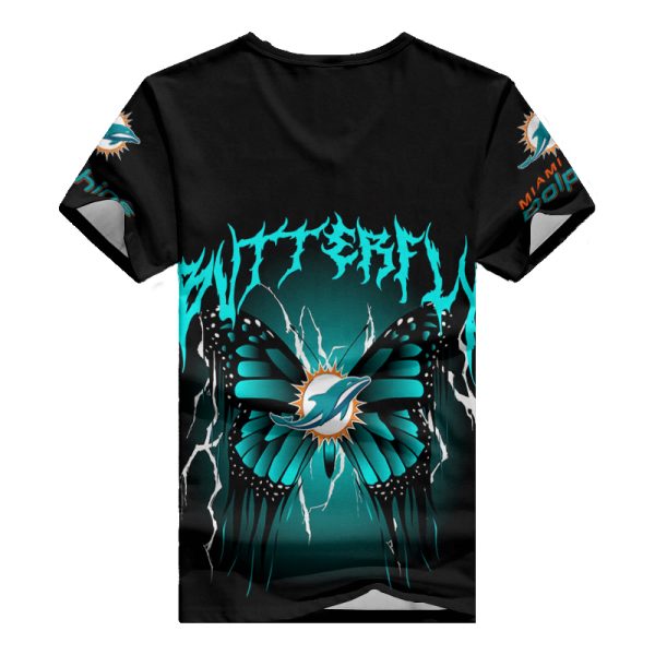 Miami Dolphins Personalized V-neck Women T-shirt BG759 - Image 3